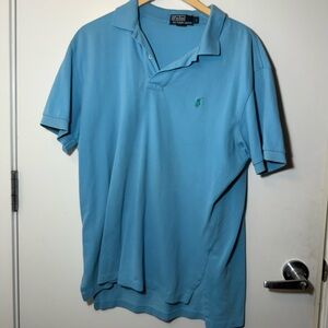 Polo by Ralph Lauren Light Blue Polo Shirt Large